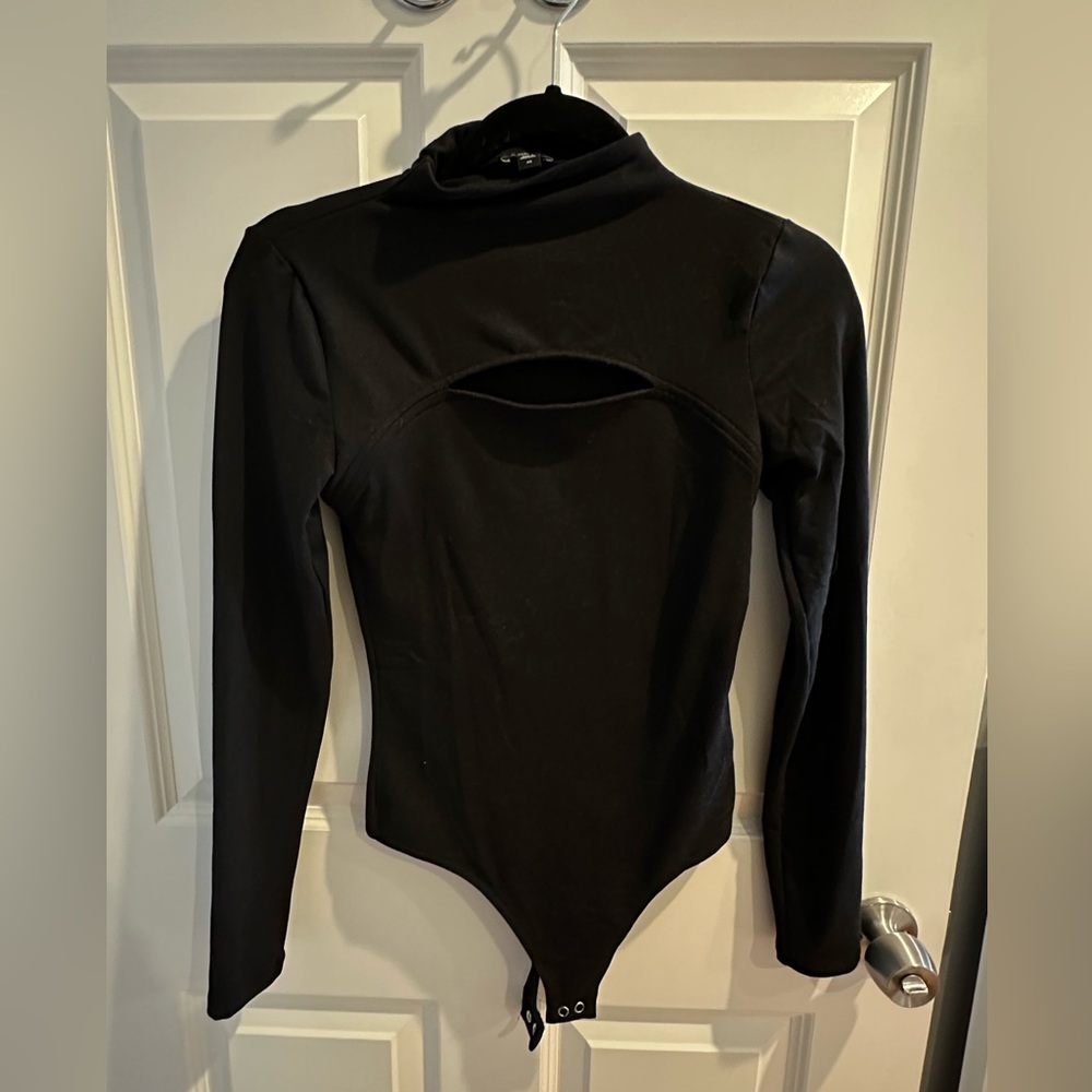 Express black bodysuit longsleeve
